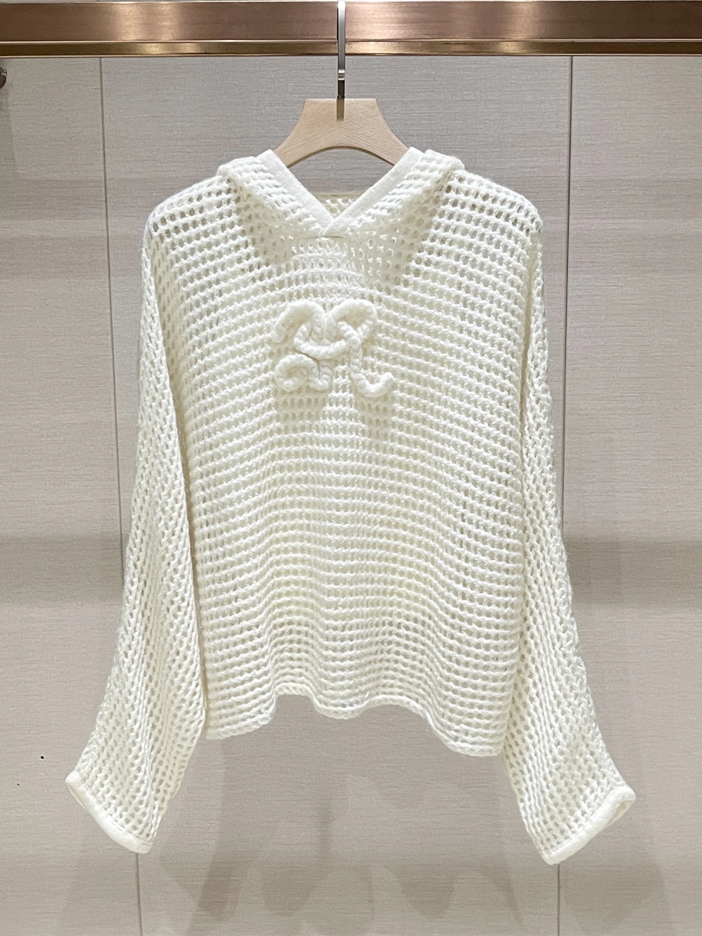 Ele Lady Sle Knitted Long Sve Hoodie Hollow out Loose Slimming Women's Top Casual Comfortable Breathable Faion
Ele Lady Sle Knitted Long Sve Hoodie Hollow out Loose Slimming Women's Top Casual Comfortable Breathable Faion