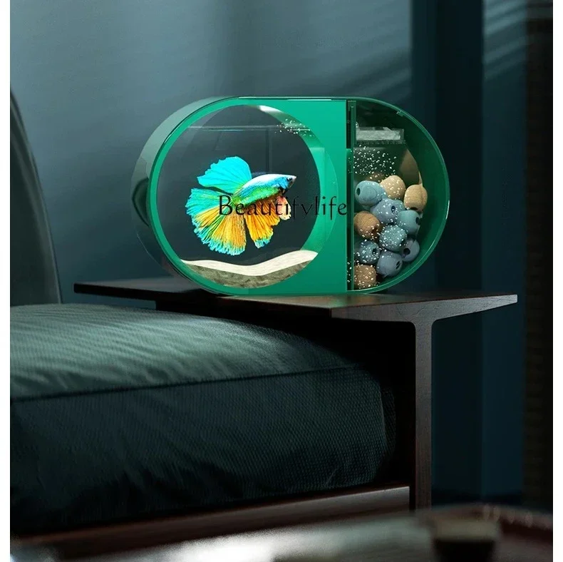 pg46 Fish Tank Living Room Small Ecological Super White Household Desk Cylinder Landscape
pg46 Fish Tank Living Room Small Ecological Super White Household Desk Cylinder Landscape