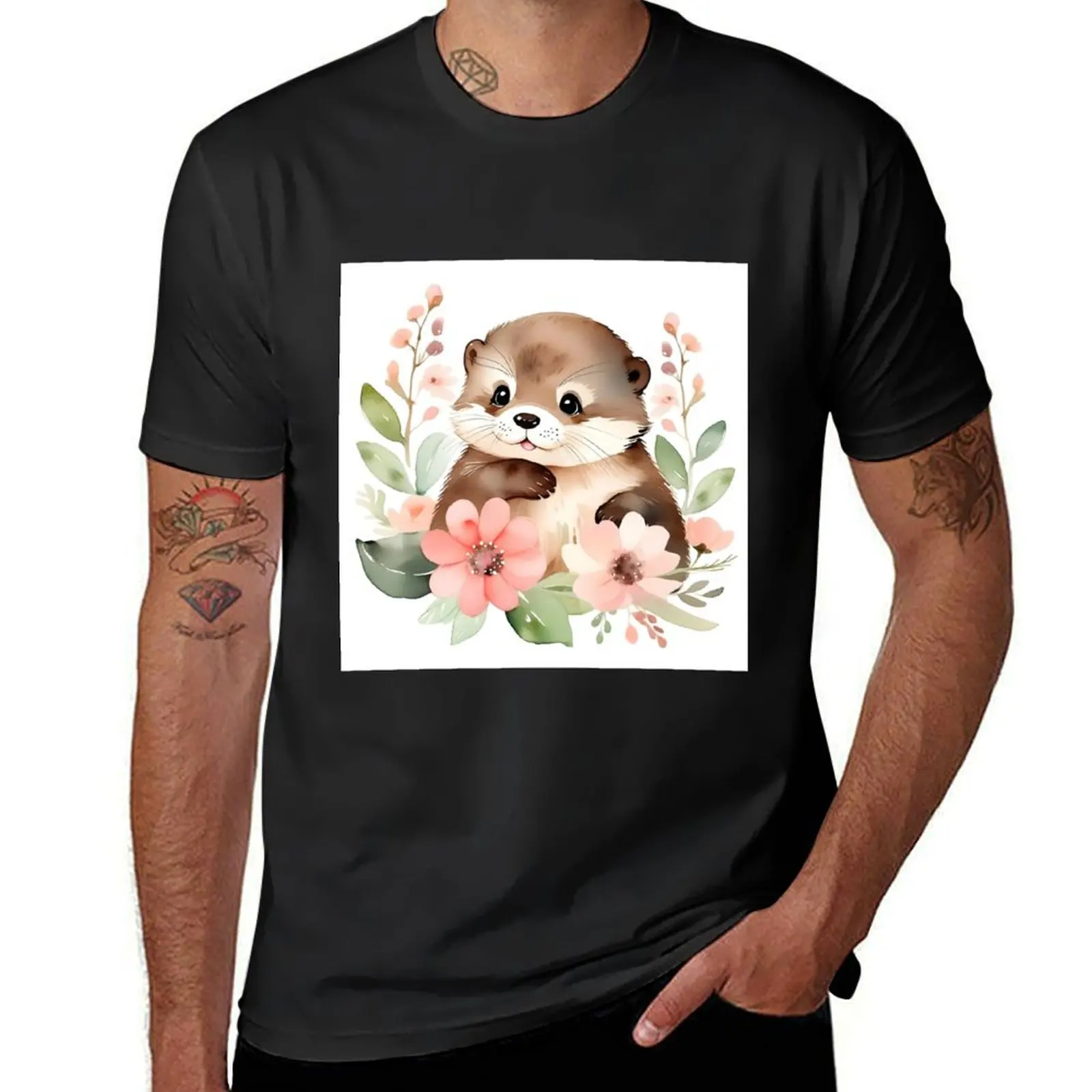 An adorable otter with flowers T-Shirt Aesthetic clothing customs design your own blanks mens plain t shirts
An adorable otter with flowers T-Shirt Aesthetic clothing customs design your own blanks mens plain t shirts