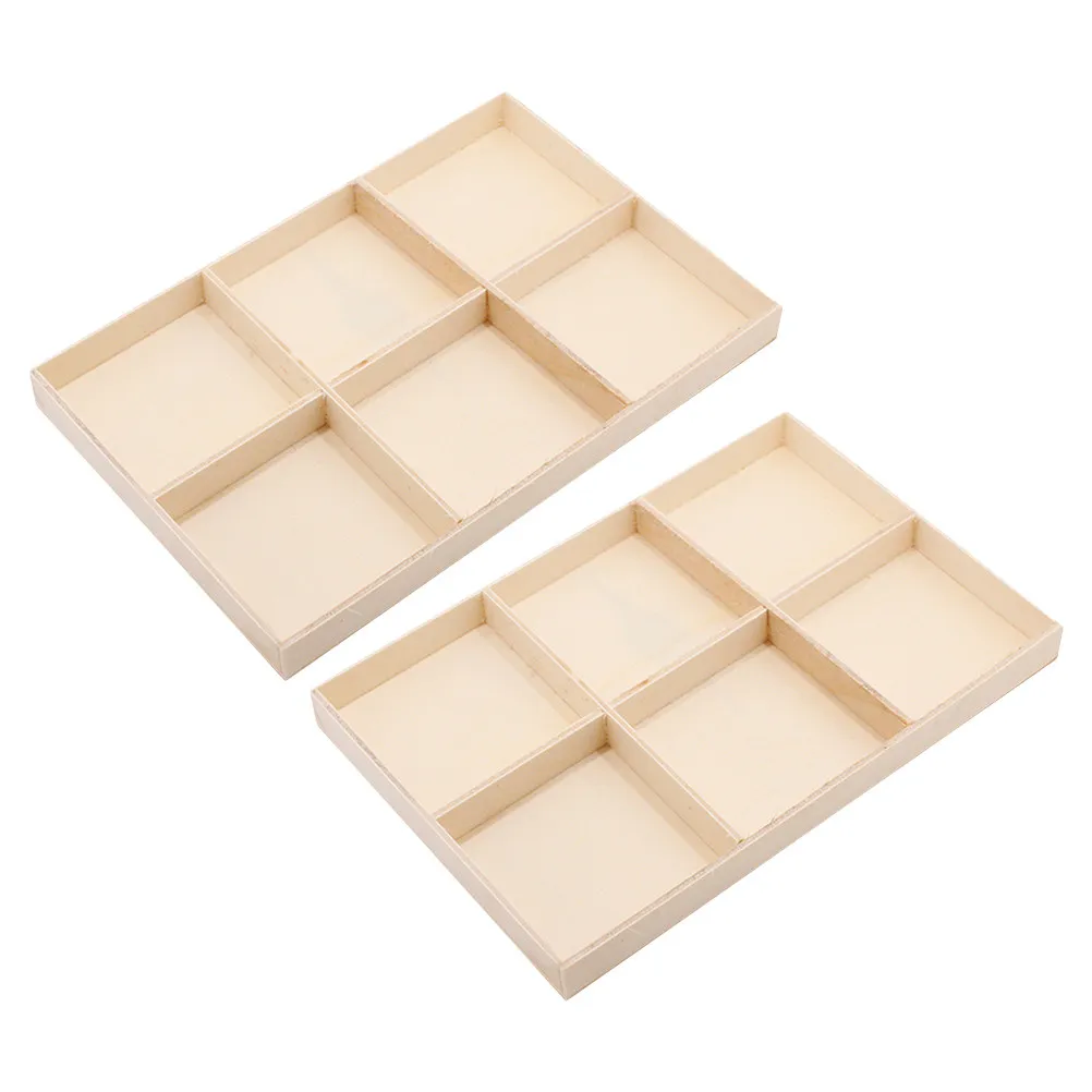 2Pcs Wooden Box 6 Compartment Multi Lattice Case Jewelry Pendant Storage Natural Texture Storage Case for Home Store
2Pcs Wooden Box 6 Compartment Multi Lattice Case Jewelry Pendant Storage Natural Texture Storage Case for Home Store