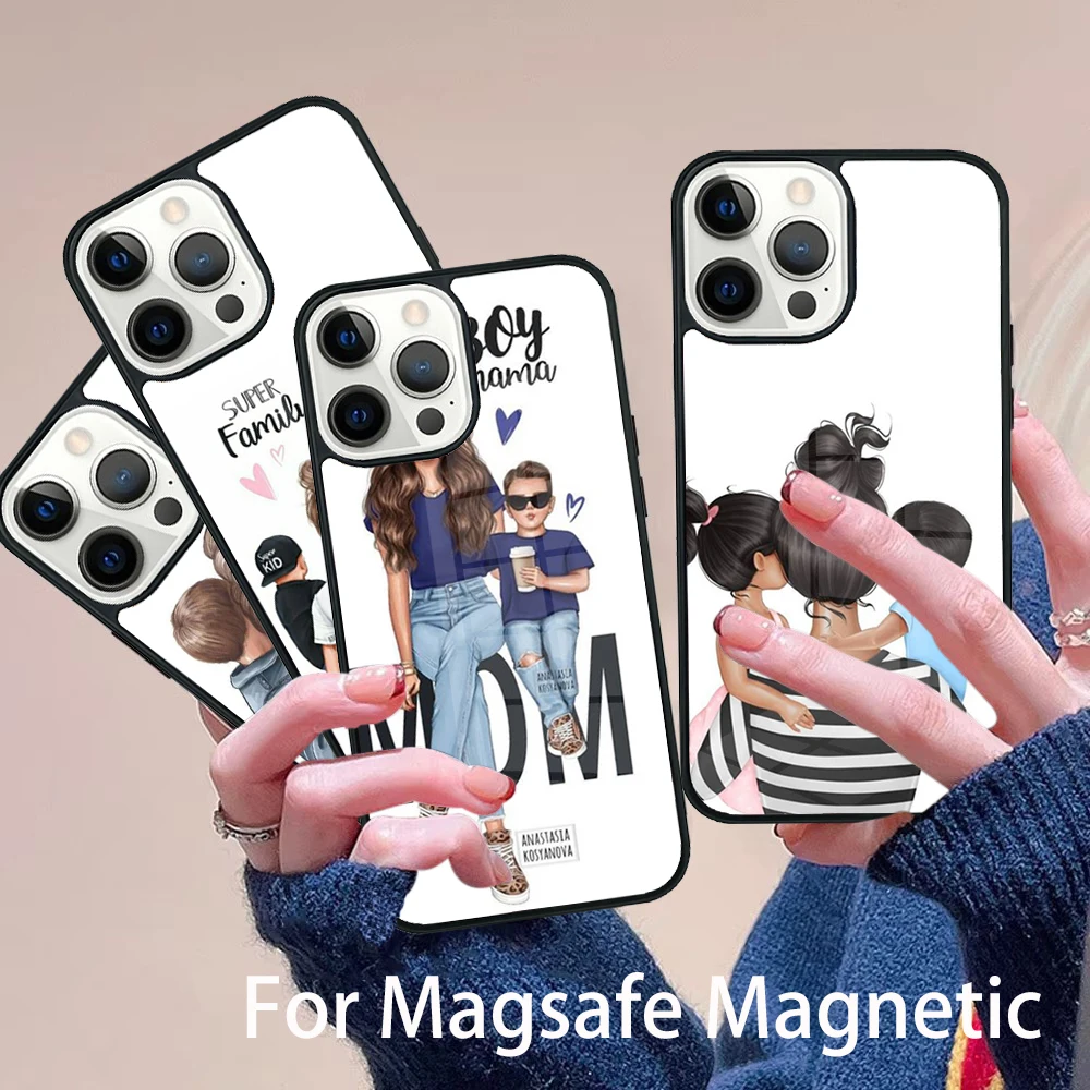 Baby Mom Daughter Girl Son Dad Phone Case Magesafe Magnetic Wireless Charge Cover For IPhone 16 11 12 13 14 15 Pro Max Plus Mini
Baby Mom Daughter Girl Son Dad Phone Case Magesafe Magnetic Wireless Charge Cover For IPhone 16 11 12 13 14 15 Pro Max Plus Mini