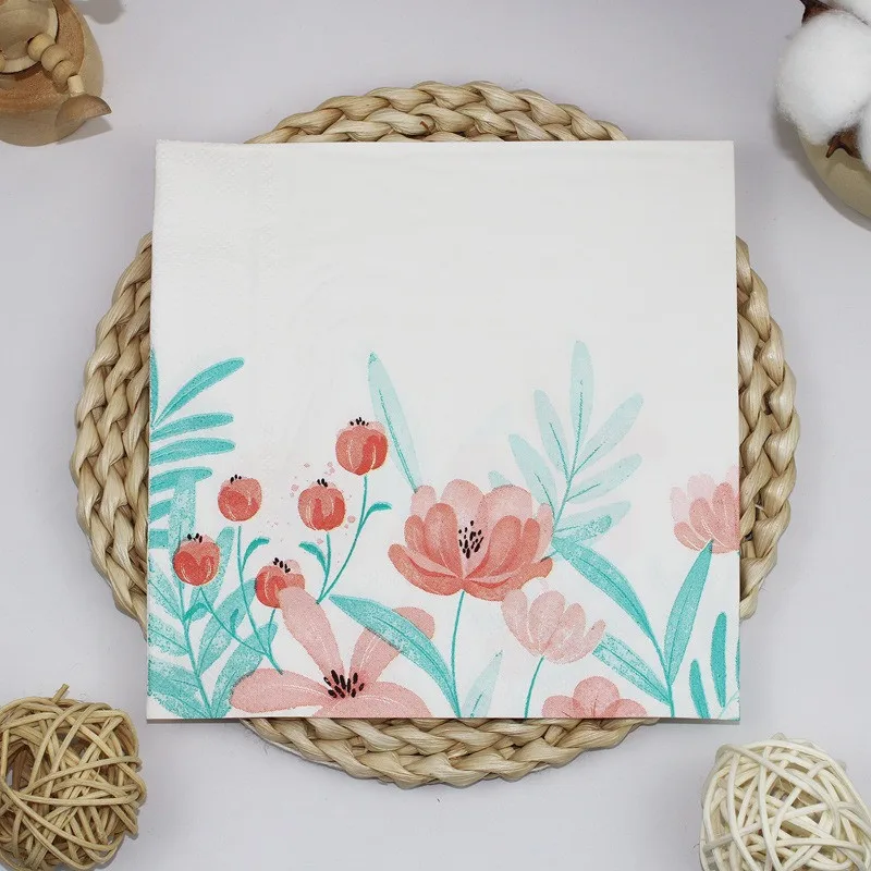 20pcs/bag Flower Printed Paper Napkins Decoupage Serviettes for Cocktail Wedding Birthday Party Tableware Home Decor
20pcs/bag Flower Printed Paper Napkins Decoupage Serviettes for Cocktail Wedding Birthday Party Tableware Home Decor