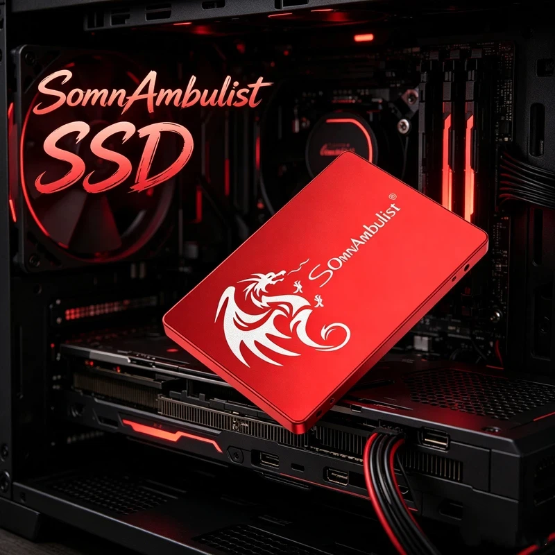 SomnAmbulist 1TB 2.5" SATA SSD, High Capacity Solid State Drive, Fast Speed Hard Disk for Laptop & Desktop PC Replacement