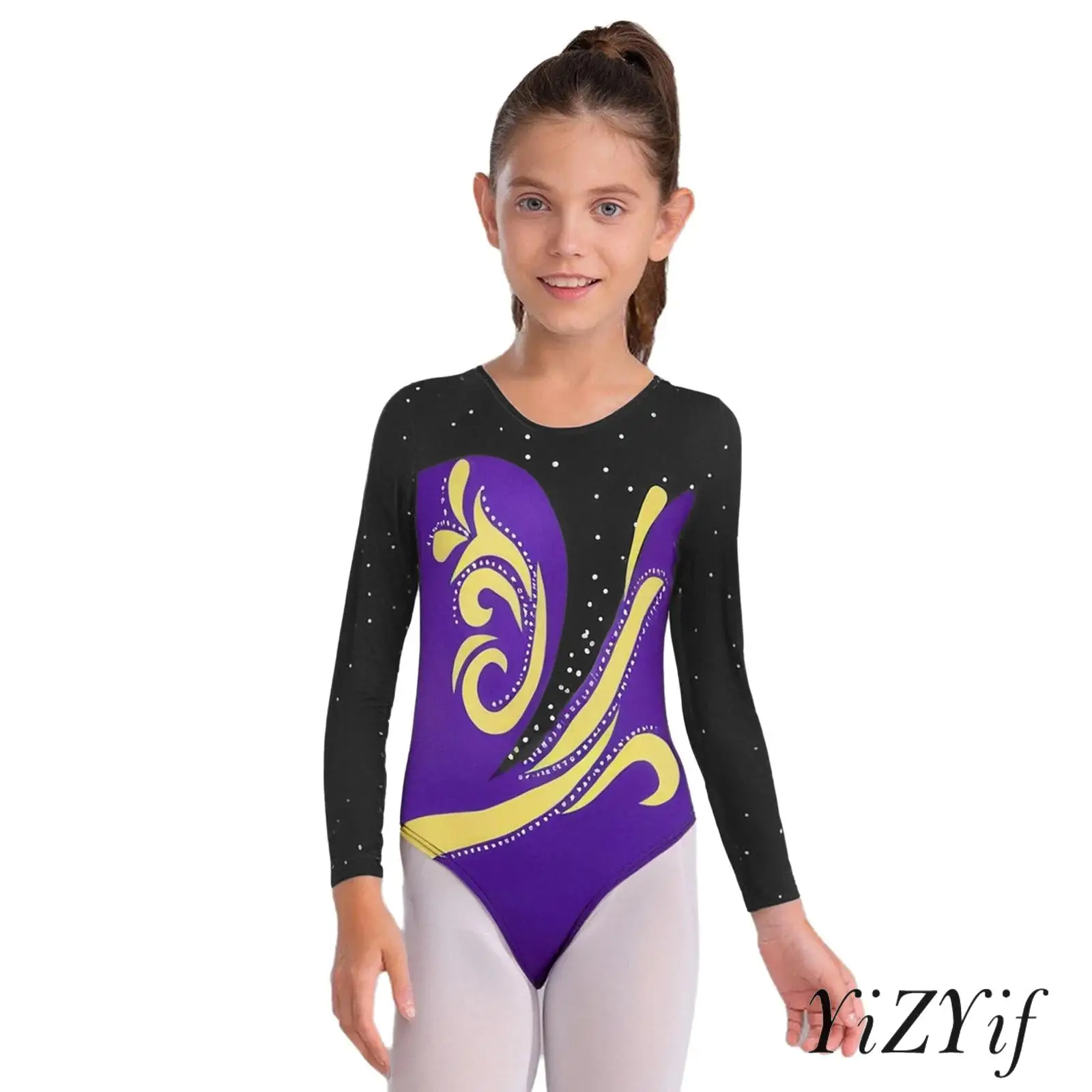 Kids Lyrical Dance Leotard Long Sleeve Round Neck U Cut Back Breathable Stretch Bodysuit for Ballet Gymnastics Studio Practice
Kids Lyrical Dance Leotard Long Sleeve Round Neck U Cut Back Breathable Stretch Bodysuit for Ballet Gymnastics Studio Practice
