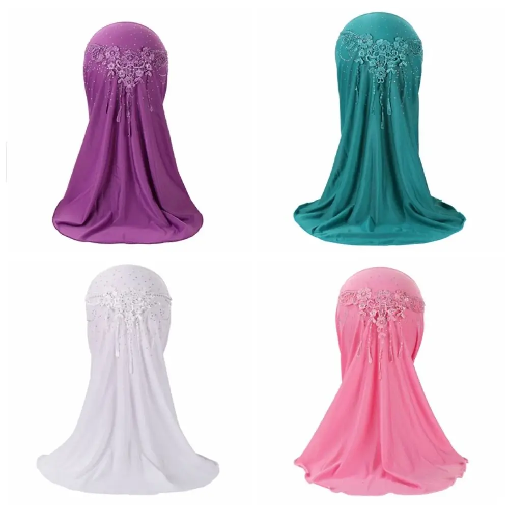 New Rhinestone Children Hijab Lace Turban Girls Hijab Prayer Hat Head Wrap Elastic Islamic Scarf Shawls Dubai Arab
New Rhinestone Children Hijab Lace Turban Girls Hijab Prayer Hat Head Wrap Elastic Islamic Scarf Shawls Dubai Arab