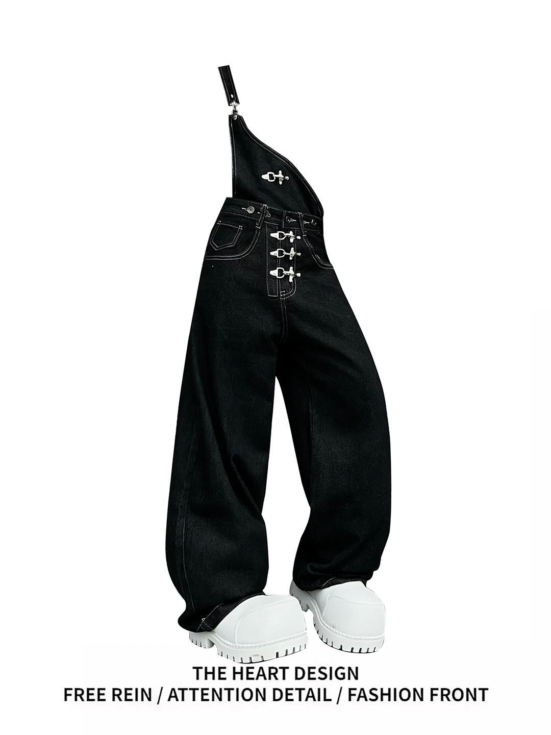 American Retro Detachable Tee-Way Aircrt Bule Single Strap Denim Pants Women's Spring Baggy Wide Leg Trendy Trousers
American Retro Detachable Tee-Way Aircrt Bule Single Strap Denim Pants Women's Spring Baggy Wide Leg Trendy Trousers