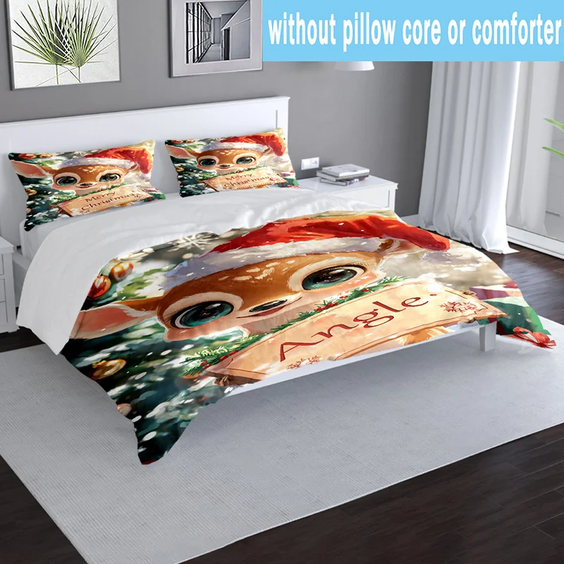 Customized Name Deer Bedding Set 3D Print Polyester Duvet Cover Single Twin Queen King Size for Home Decoration Birthday Gift
Customized Name Deer Bedding Set 3D Print Polyester Duvet Cover Single Twin Queen King Size for Home Decoration Birthday Gift