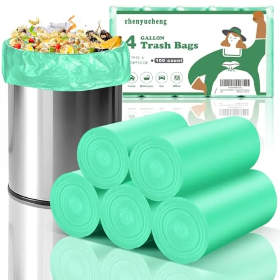 4 Gallon Small-Trash-Bag Unscented Bathroom Biodegradable - Mini Garbage Can Bags Green Compostable Kitchen Office Car Waste Ba
4 Gallon Small-Trash-Bag Unscented Bathroom Biodegradable - Mini Garbage Can Bags Green Compostable Kitchen Office Car Waste Ba