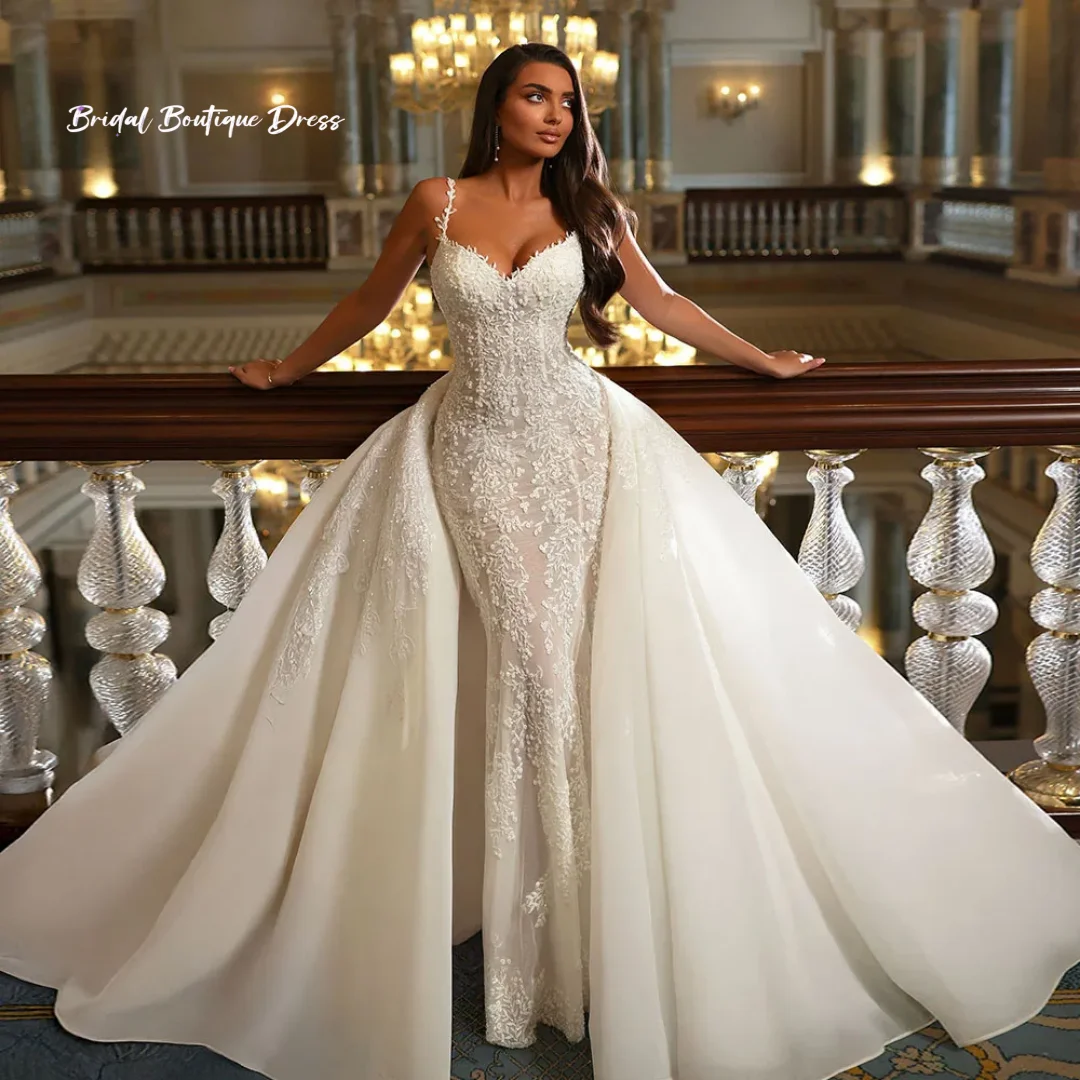 Свадебное платье-русалка с индивидуальным дизайном, романтичное, с отстегивающимся шлейфом, кружевными аппликациями и силуэтом «труба», свадебное платье для невесты (vestidos de novia)
Свадебное платье-русалка с индивидуальным дизайном, романтичное, с отстегивающимся шлейфом, кружевными аппликациями и силуэтом «труба», свадебное платье для невесты (vestidos de novia)