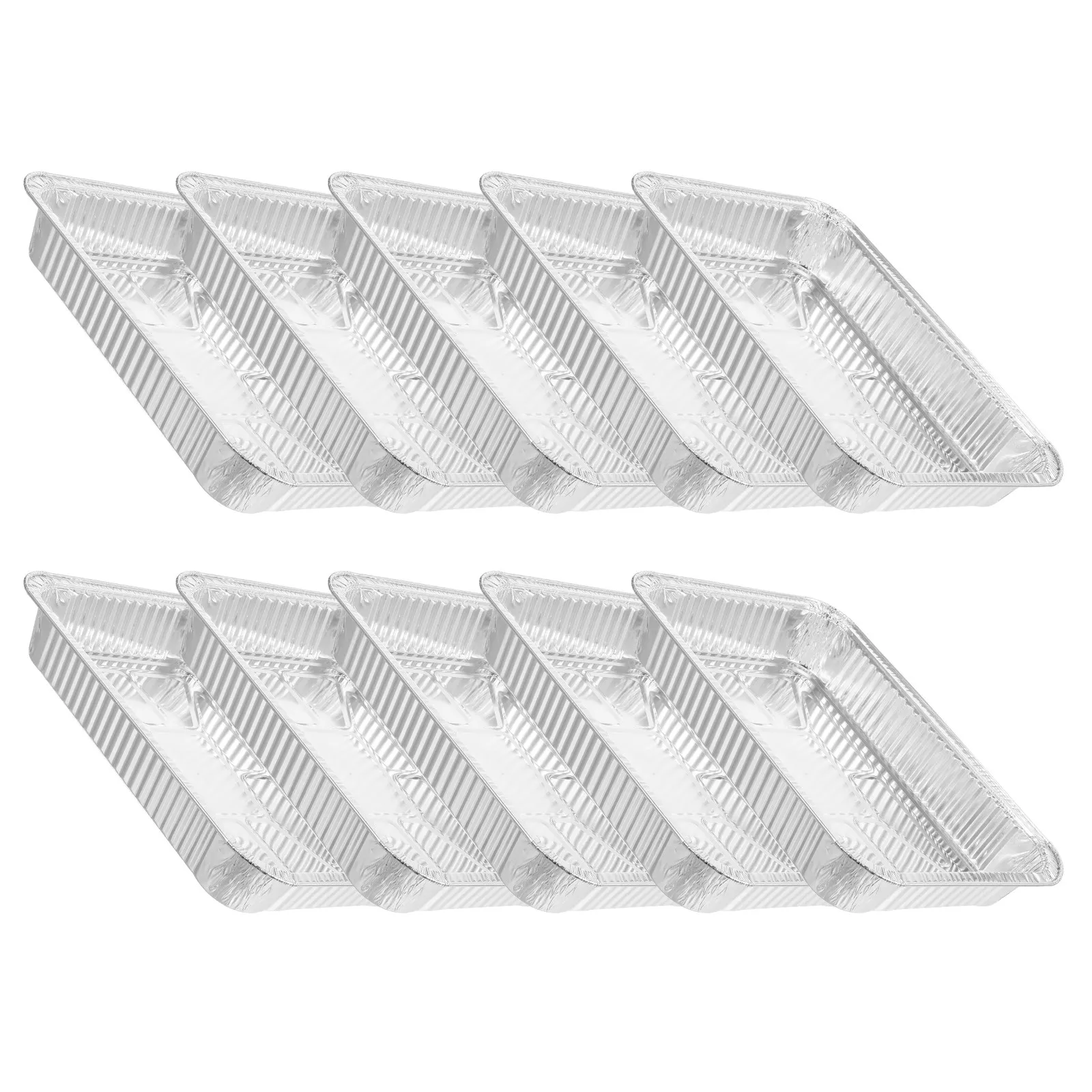 10Pcs High-Heat Resistant Thickened Tin Foil Pans for Crayfish Grilling Fish Baking Roasting Outdoor Bbq Family Events
10Pcs High-Heat Resistant Thickened Tin Foil Pans for Crayfish Grilling Fish Baking Roasting Outdoor Bbq Family Events