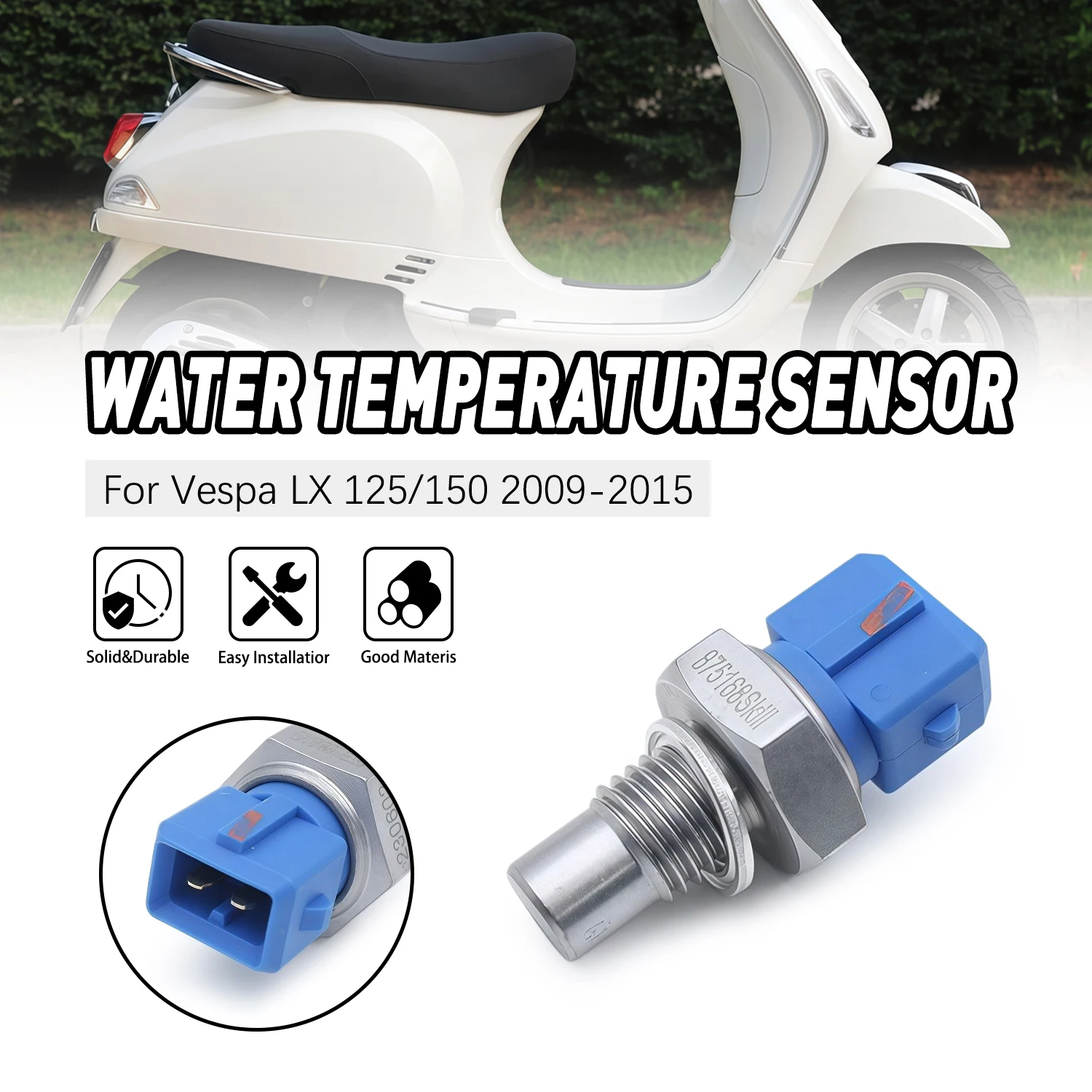 Water Temperature Sensor Temperature Probe Parts For Piaggio Vespa LX 125/150 Liberty/Scrabble/Typhoon/Vespa/MP3/Zip 58273R
Water Temperature Sensor Temperature Probe Parts For Piaggio Vespa LX 125/150 Liberty/Scrabble/Typhoon/Vespa/MP3/Zip 58273R