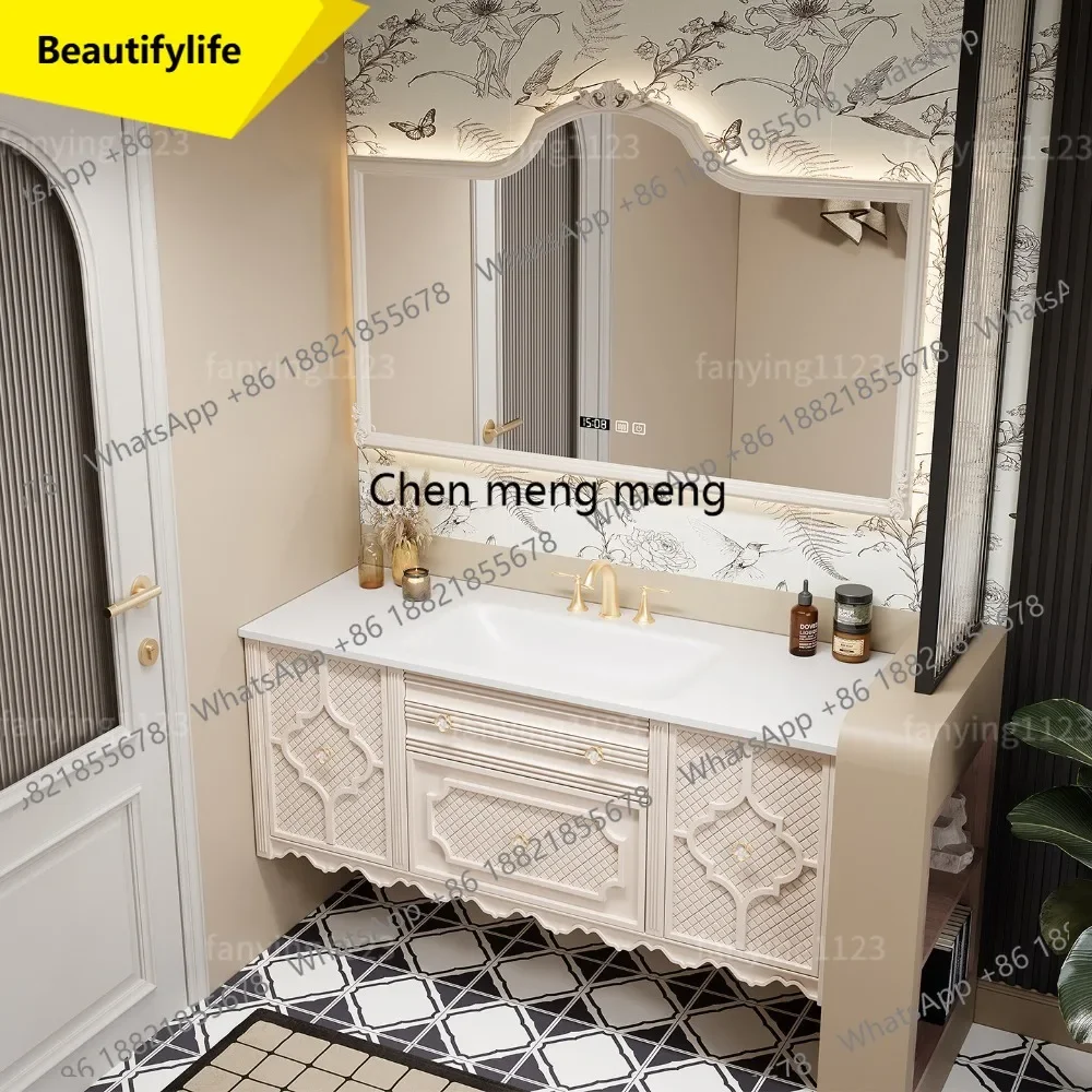 6239 Oak French Retro Bathroom Cabinet Combination Bathroom Slate Wash Bench Hand Basin
6239 Oak French Retro Bathroom Cabinet Combination Bathroom Slate Wash Bench Hand Basin