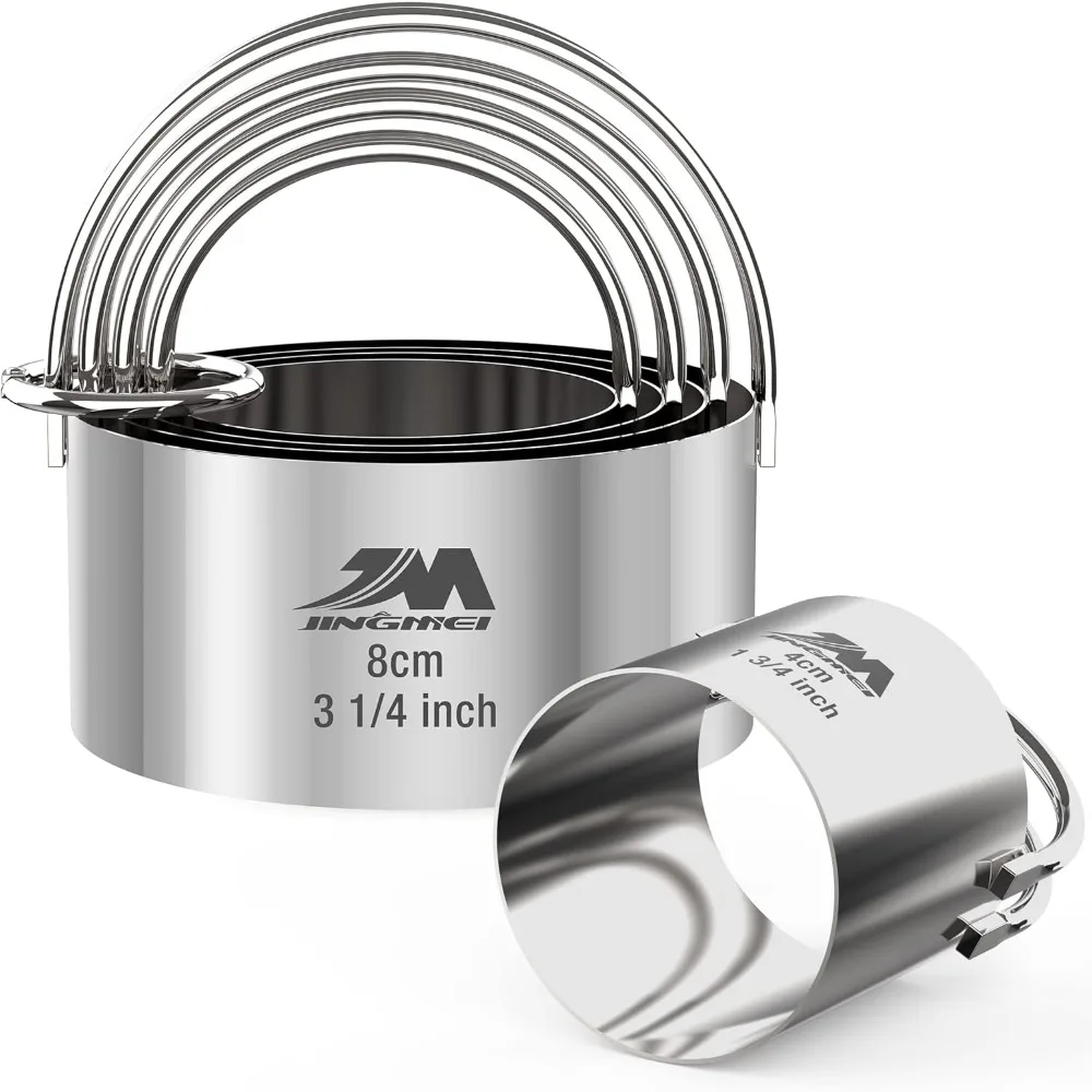 Biscuit Cutter Set for baking (5 Pieces/Set), Round Cookies Cutter with Handle, Professional Baking Dough Tools
Biscuit Cutter Set for baking (5 Pieces/Set), Round Cookies Cutter with Handle, Professional Baking Dough Tools