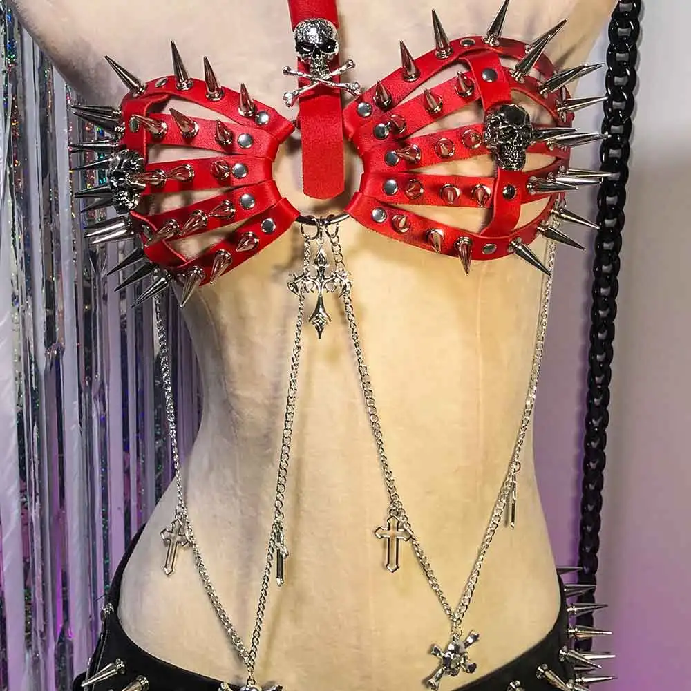 E-Girls Harajuku DIY Goth Gothic Vintage 90s Skull Y2K Vegan Leather TOPS Kawaii Emo Teen Grunge Punk Rock Studded Rivets Eco
E-Girls Harajuku DIY Goth Gothic Vintage 90s Skull Y2K Vegan Leather TOPS Kawaii Emo Teen Grunge Punk Rock Studded Rivets Eco