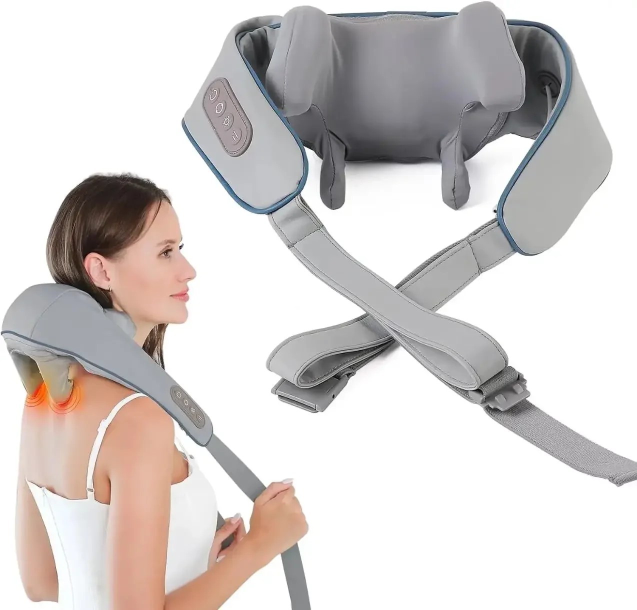 2025 Automatic Neck and Shoulder Massager with Thermal-3D Kneading Acupressure Massage Pillow, Portable Cordless Back Massager,
2025 Automatic Neck and Shoulder Massager with Thermal-3D Kneading Acupressure Massage Pillow, Portable Cordless Back Massager,