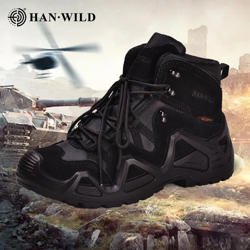 Men's Mid-top Combat Boots Men Outdoor Shock Absorbing Tactical Safety Shoes Waterproof Breathable Desert Boots
Men's Mid-top Combat Boots Men Outdoor Shock Absorbing Tactical Safety Shoes Waterproof Breathable Desert Boots