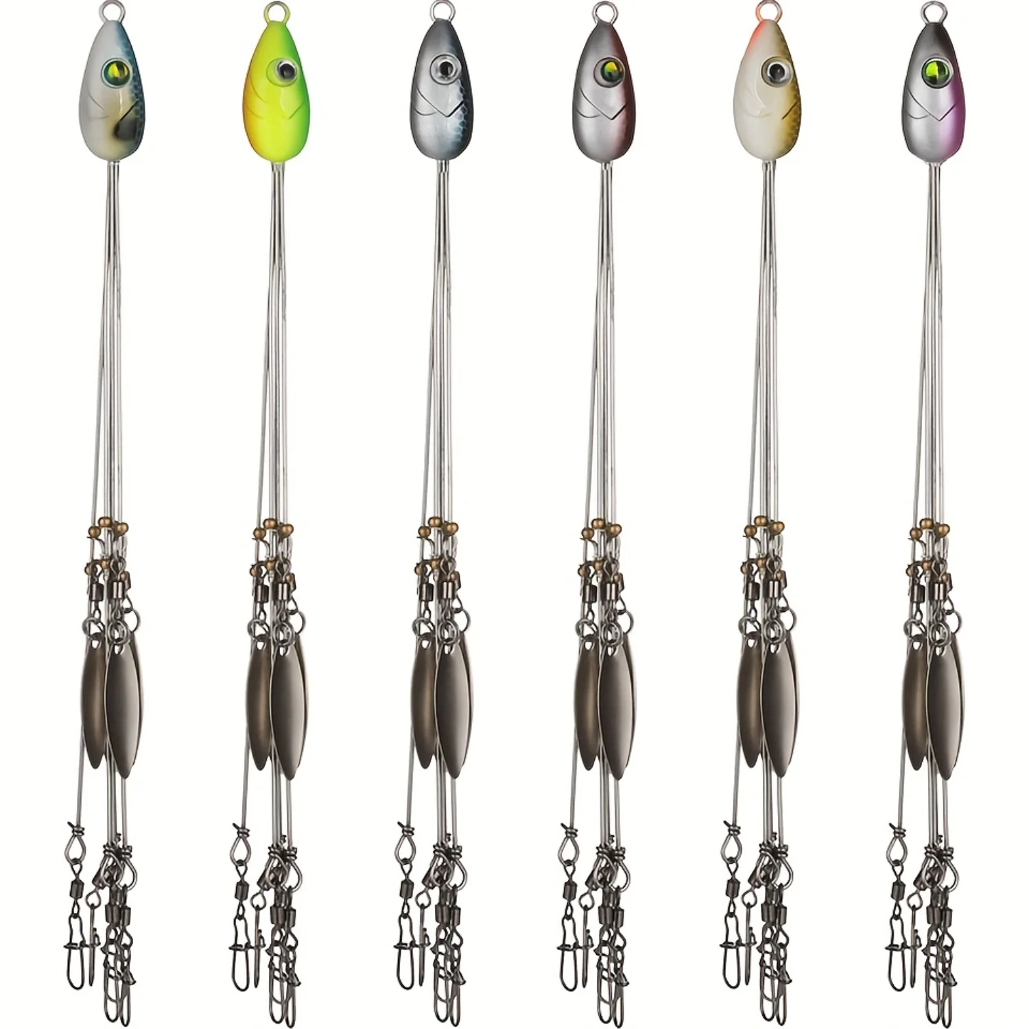 1pc Premium 21.5cm/8.46inch 17g Umbrella Rig for Bass Fishing - Alabamas Rig with Multiple for Increased Catch Rates
1pc Premium 21.5cm/8.46inch 17g Umbrella Rig for Bass Fishing - Alabamas Rig with Multiple for Increased Catch Rates