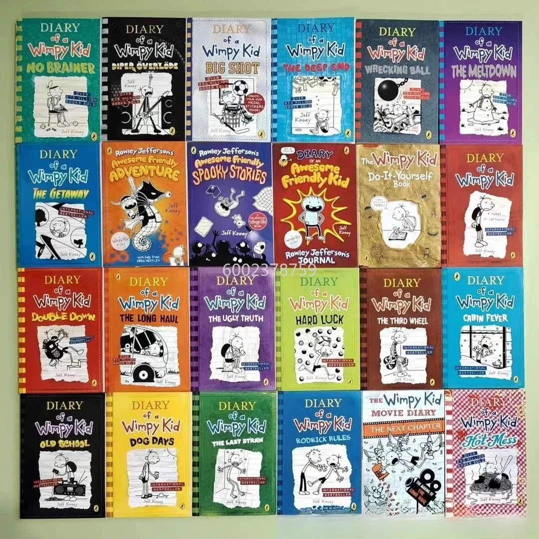 High-quality English Version Wimpy Kid 24 Volumes Diary of A Wimpy Kid Books Children's Extracurricular Reading Materials
High-quality English Version Wimpy Kid 24 Volumes Diary of A Wimpy Kid Books Children's Extracurricular Reading Materials