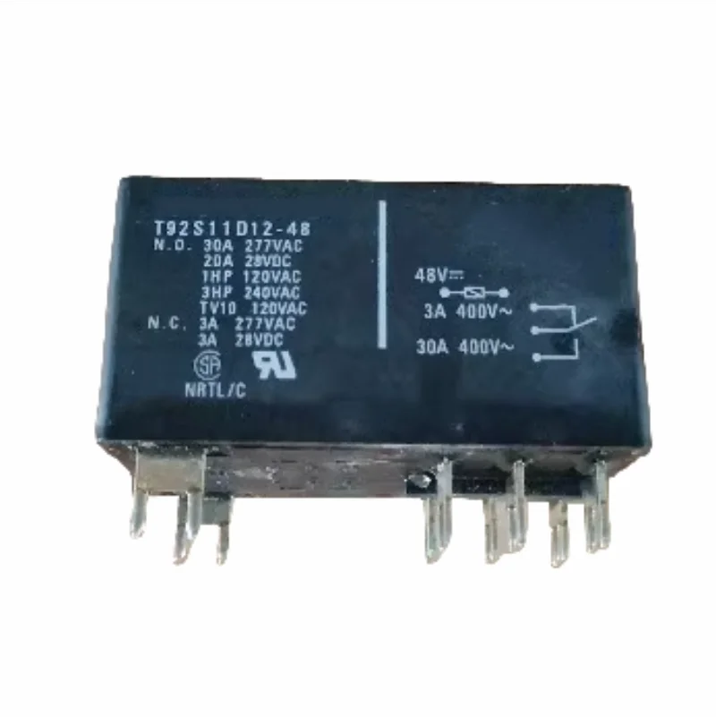 Новое оригинальное реле T92S11D12-48 48 В постоянного тока 30 А
Новое оригинальное реле T92S11D12-48 48 В постоянного тока 30 А