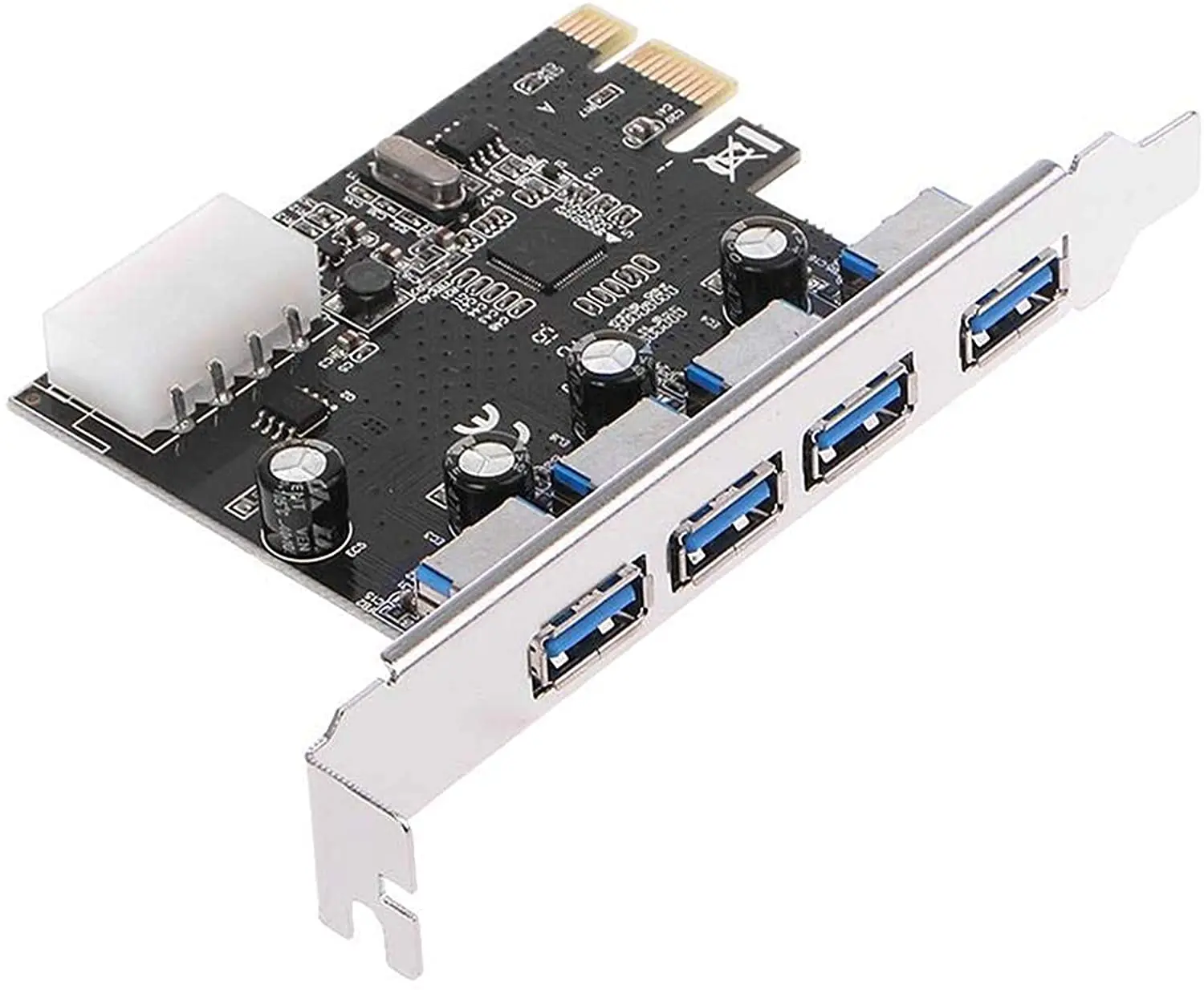 4-портовая Плата расширения PCI-E к USB 3,0 с 4-контактным разъемом питания-PCI Express(PCIe), карта расширения USB для настольного ПК
4-портовая Плата расширения PCI-E к USB 3,0 с 4-контактным разъемом питания-PCI Express(PCIe), карта расширения USB для настольного ПК