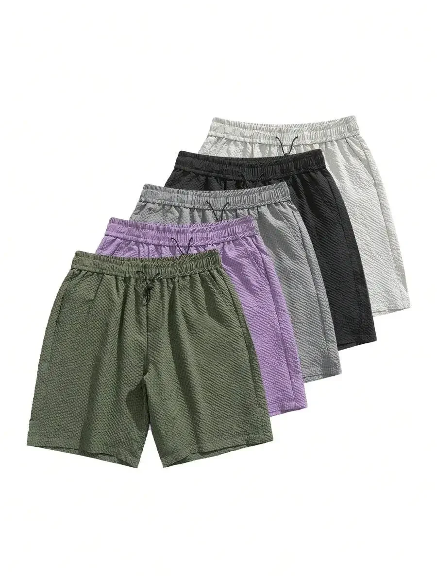 Mens Solid Color Bubble Textured Casual Shorts Elastic Waist Drawstring Loose Fit Quick Dry Athletic Summer Outdoor Shorts With
Mens Solid Color Bubble Textured Casual Shorts Elastic Waist Drawstring Loose Fit Quick Dry Athletic Summer Outdoor Shorts With