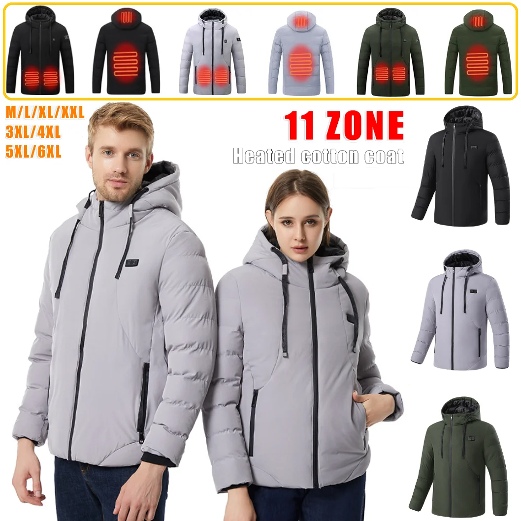 11 Heating Areas Heated Cotton Jackets Intelligent Thermostat Heating Warm Jacket Winter Fashion Men & Women New Riding Clothing
11 Heating Areas Heated Cotton Jackets Intelligent Thermostat Heating Warm Jacket Winter Fashion Men & Women New Riding Clothing
