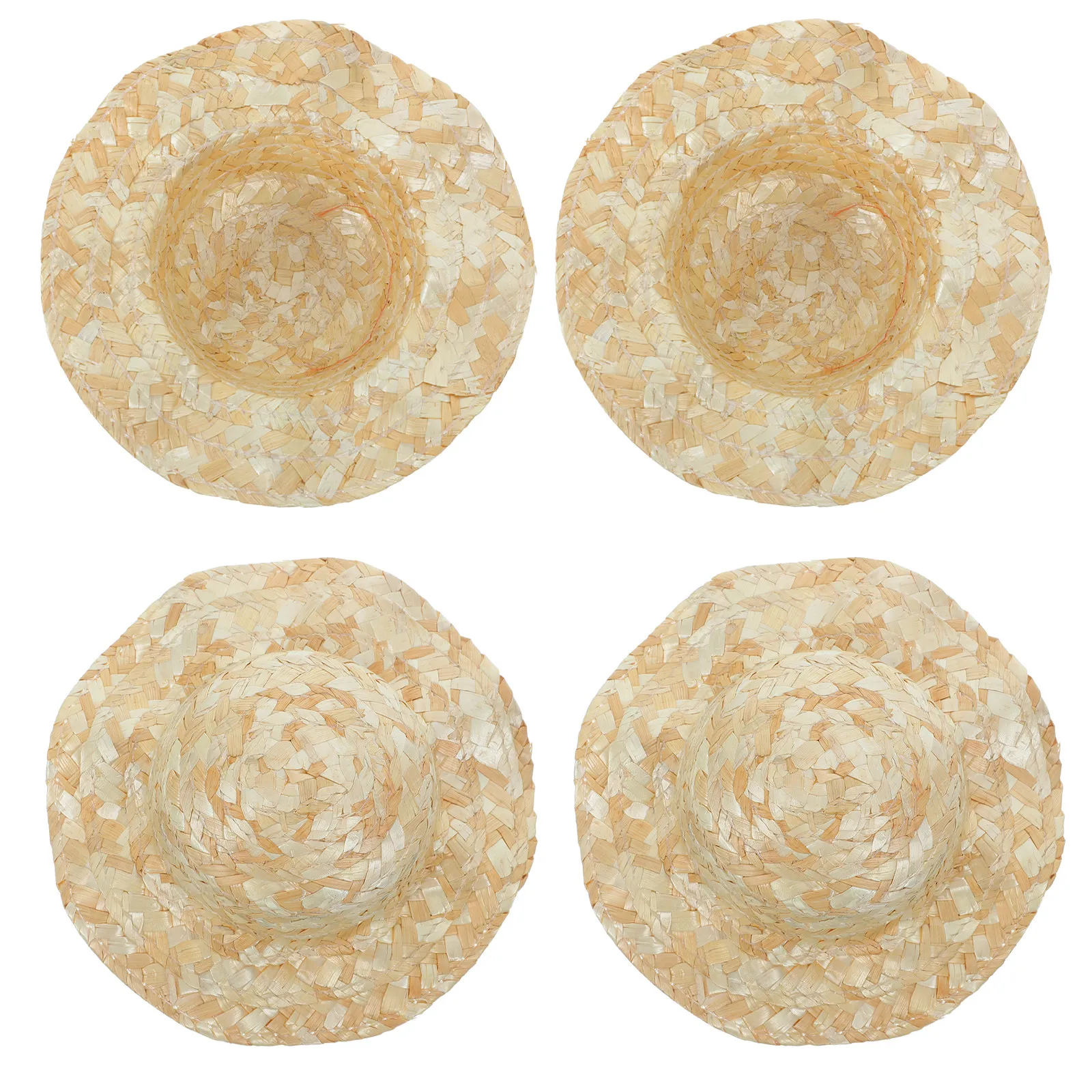 4Pcs Handwoven Mini Straw Hats Natural Lightweight Small Straw Caps for Crafts Dollhouse Miniature Accessories Summer Beach Sun
4Pcs Handwoven Mini Straw Hats Natural Lightweight Small Straw Caps for Crafts Dollhouse Miniature Accessories Summer Beach Sun