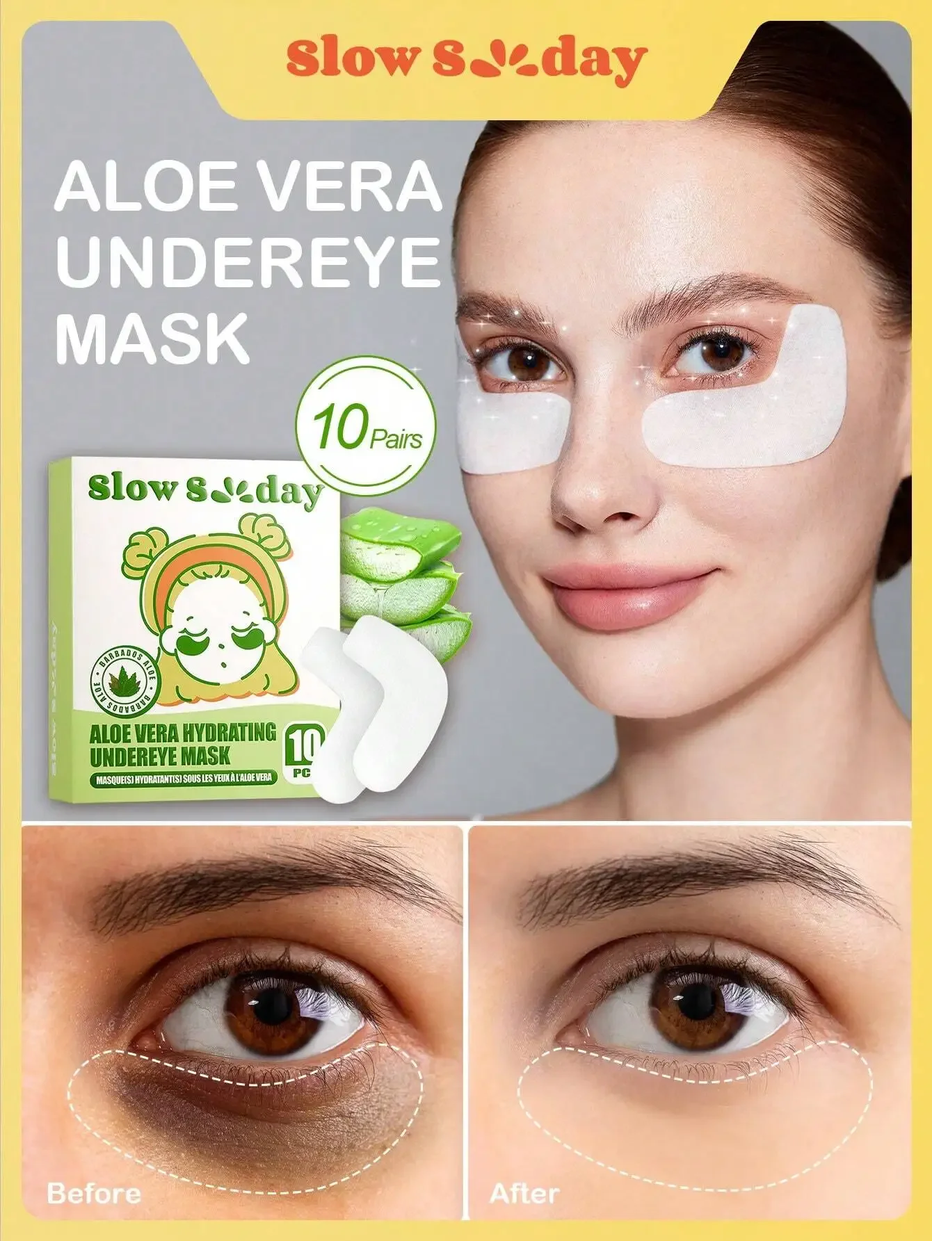 Aloe Vera Hydrating Undereye Mask Aloe Vera Collagen Eye Mask Anti Dark Circles Removal Eyes Bags Moisturizing Firming Eye Patches Eyes Skin Care
Aloe Vera Hydrating Undereye Mask Aloe Vera Collagen Eye Mask Anti Dark Circles Removal Eyes Bags Moisturizing Firming Eye Patches Eyes Skin Care