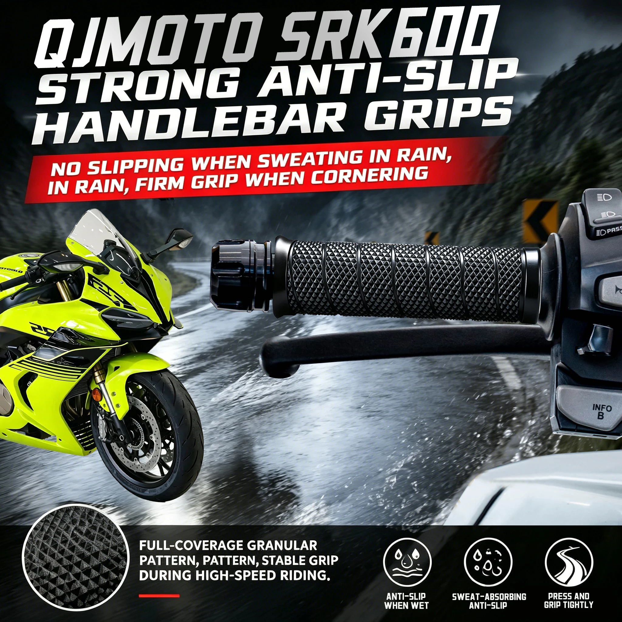 Suitable for Qianjiang Sai 600 motorcycle riding, these gloves have strong anti-slip grips, high elasticity to prevent slipping,
Suitable for Qianjiang Sai 600 motorcycle riding, these gloves have strong anti-slip grips, high elasticity to prevent slipping,