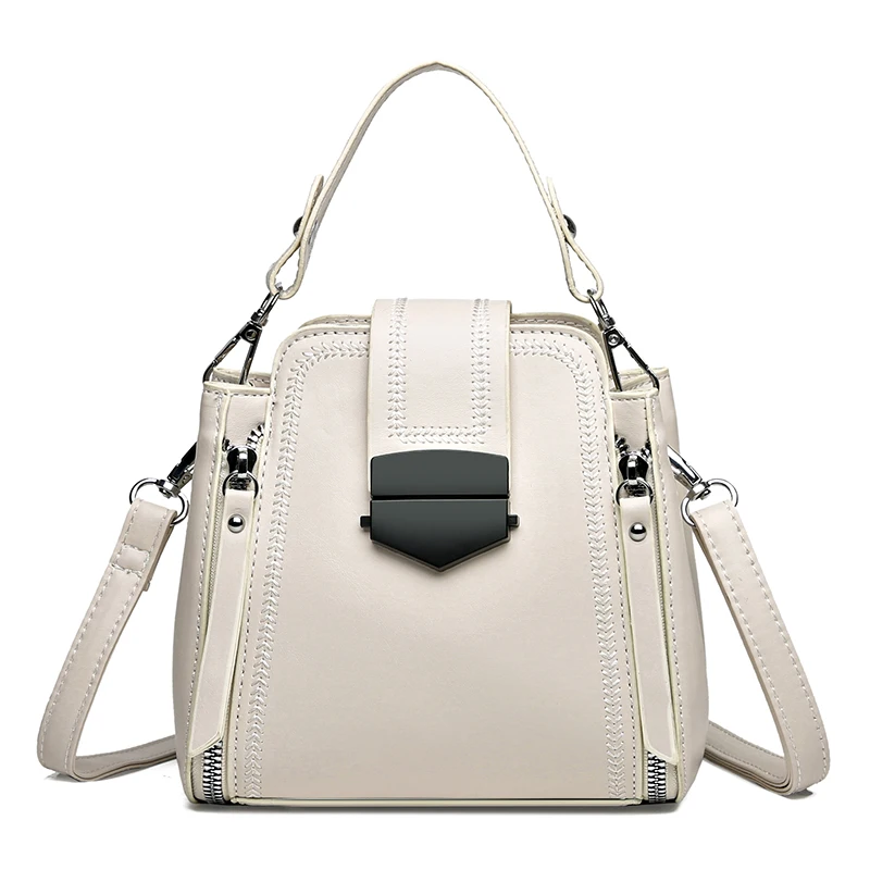 Fashion Leather Handbags Women Shoulder Bag Casual Tote Crossbody Top-Handle Bags Luxury Designer Female Messenger Sac A Main
Fashion Leather Handbags Women Shoulder Bag Casual Tote Crossbody Top-Handle Bags Luxury Designer Female Messenger Sac A Main