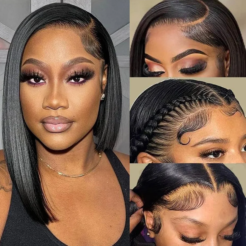 4x4 Lace Bob Straight Wig 13x4 HD Lace Front Wigs 100% Brazilian Human Hair Glueless 200% Density Pre Plucked With Baby Hair
4x4 Lace Bob Straight Wig 13x4 HD Lace Front Wigs 100% Brazilian Human Hair Glueless 200% Density Pre Plucked With Baby Hair