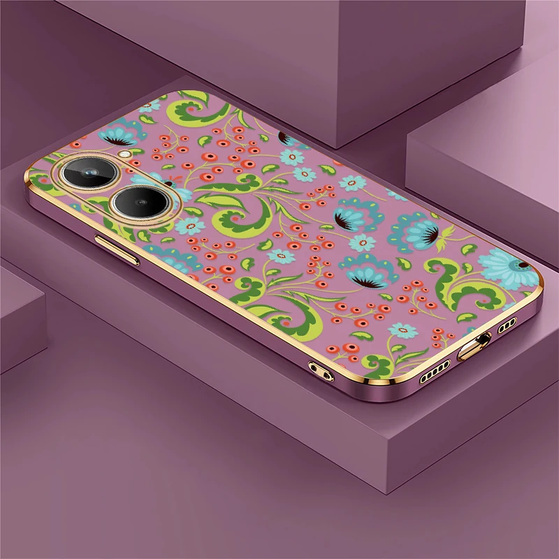 Luxury Plating Silicone Phone Case For OPPO Realme 12 Pro Plus 9 Pro 9i 4G 12 5G 10 11 Soft TPU Shockproof Flowers Cover
Luxury Plating Silicone Phone Case For OPPO Realme 12 Pro Plus 9 Pro 9i 4G 12 5G 10 11 Soft TPU Shockproof Flowers Cover