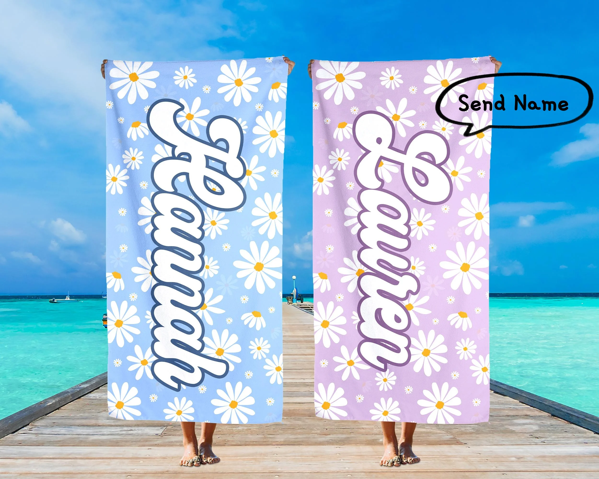 Ins Floral Custom Name Beach Towels Personalized Towel For Girls Swimming Pool Holiday Vacation Gifts Quick-Drying Bath Towels
Ins Floral Custom Name Beach Towels Personalized Towel For Girls Swimming Pool Holiday Vacation Gifts Quick-Drying Bath Towels