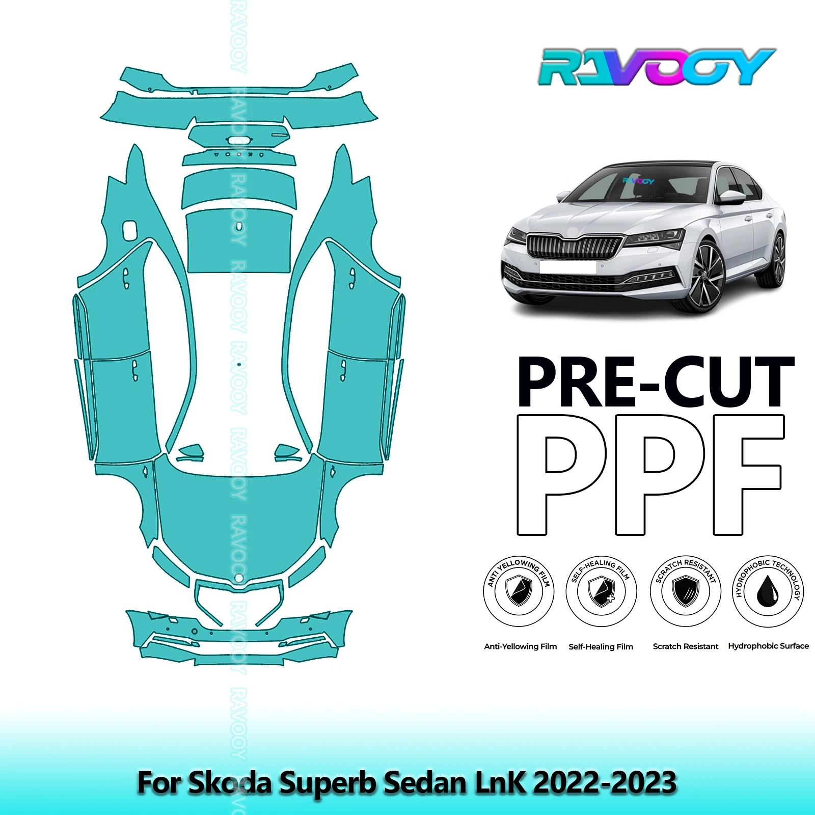 Full Vehicle Clear Bra Precut PPF Paint Protection Film For Skoda Superb Sedan LnK 2022-2023
Full Vehicle Clear Bra Precut PPF Paint Protection Film For Skoda Superb Sedan LnK 2022-2023