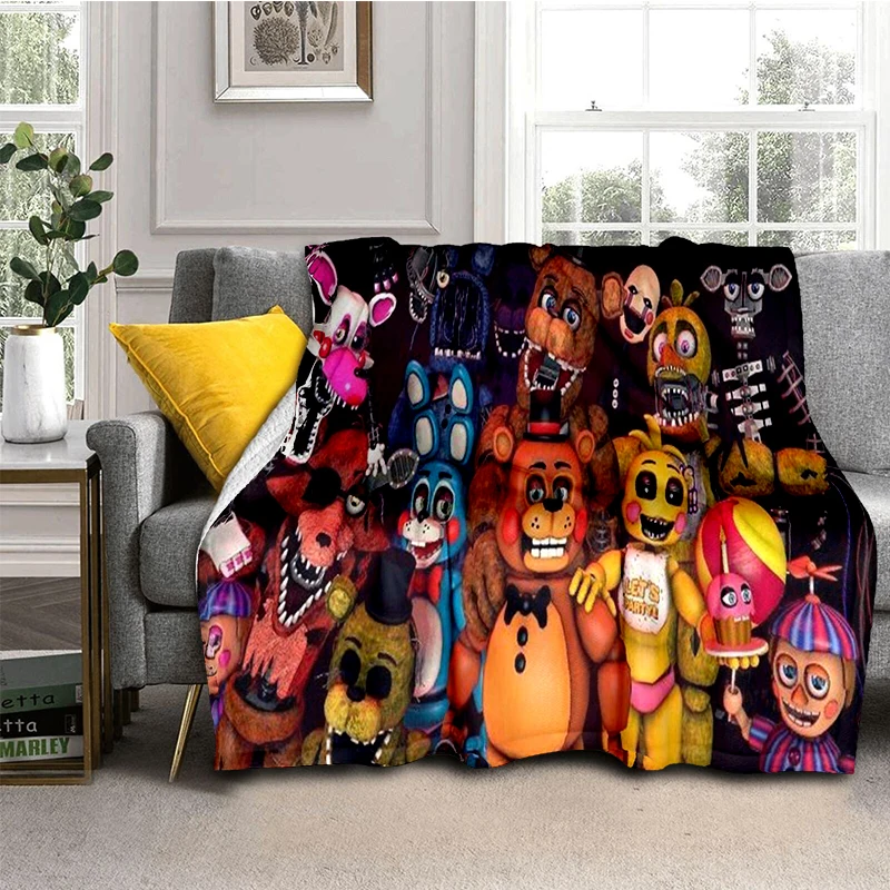 Horror Game F-FNAF Freddy Movie Flannel Blanket Soft Warm Throw Blanket for Bedroom Living Room Bed Travel Camping Picnic Gift
Horror Game F-FNAF Freddy Movie Flannel Blanket Soft Warm Throw Blanket for Bedroom Living Room Bed Travel Camping Picnic Gift