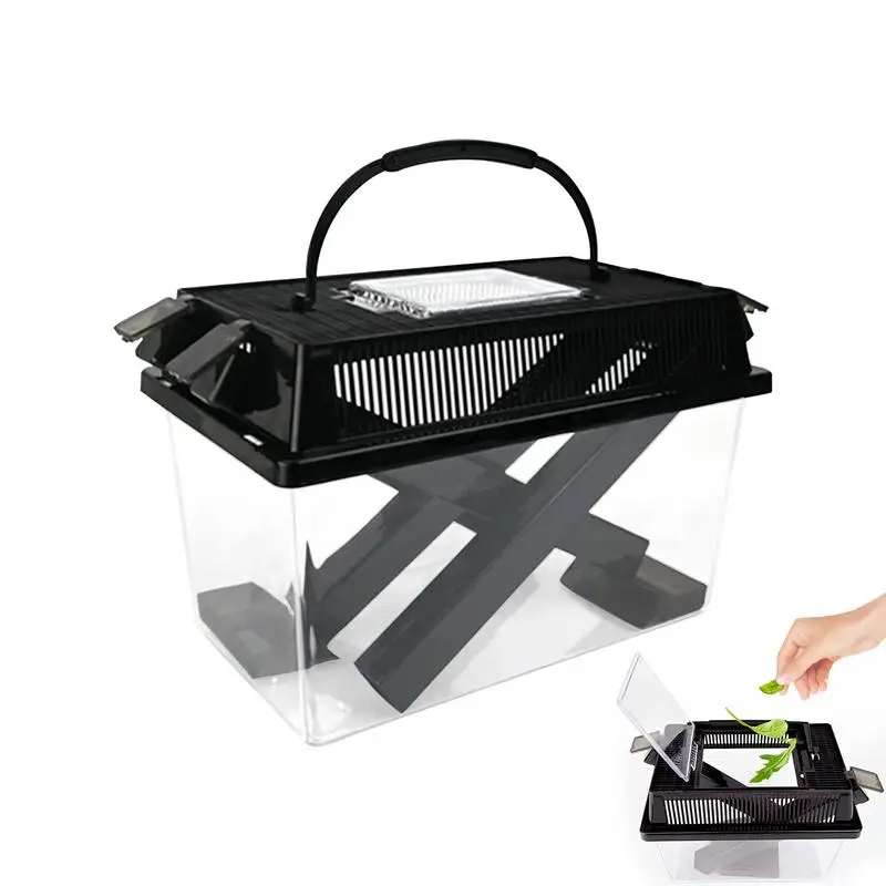 Hermit Crab Tank Portable Critter Keeper Small Animal Cages for Pet Travel Critter Observation Feeding Snake Roach Lizard Garden
Hermit Crab Tank Portable Critter Keeper Small Animal Cages for Pet Travel Critter Observation Feeding Snake Roach Lizard Garden