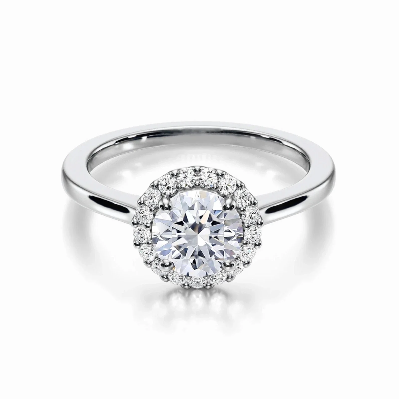 1 Ct Round IGI CVD HPHT Lab Grown Diamond Wedding Ring Platinum 950 DEF VS-VVS Halo Engagement Band For Women
1 Ct Round IGI CVD HPHT Lab Grown Diamond Wedding Ring Platinum 950 DEF VS-VVS Halo Engagement Band For Women