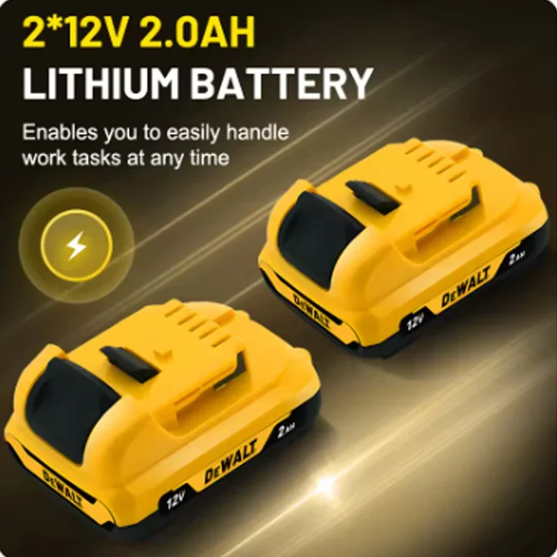Authentic DEWALT lithium-ion battery, dewalt 12V battery, 2.0Ah ,DCB123, DCB125, DCB124, DCB122, DCD710 power tool batter
Authentic DEWALT lithium-ion battery, dewalt 12V battery, 2.0Ah ,DCB123, DCB125, DCB124, DCB122, DCD710 power tool batter