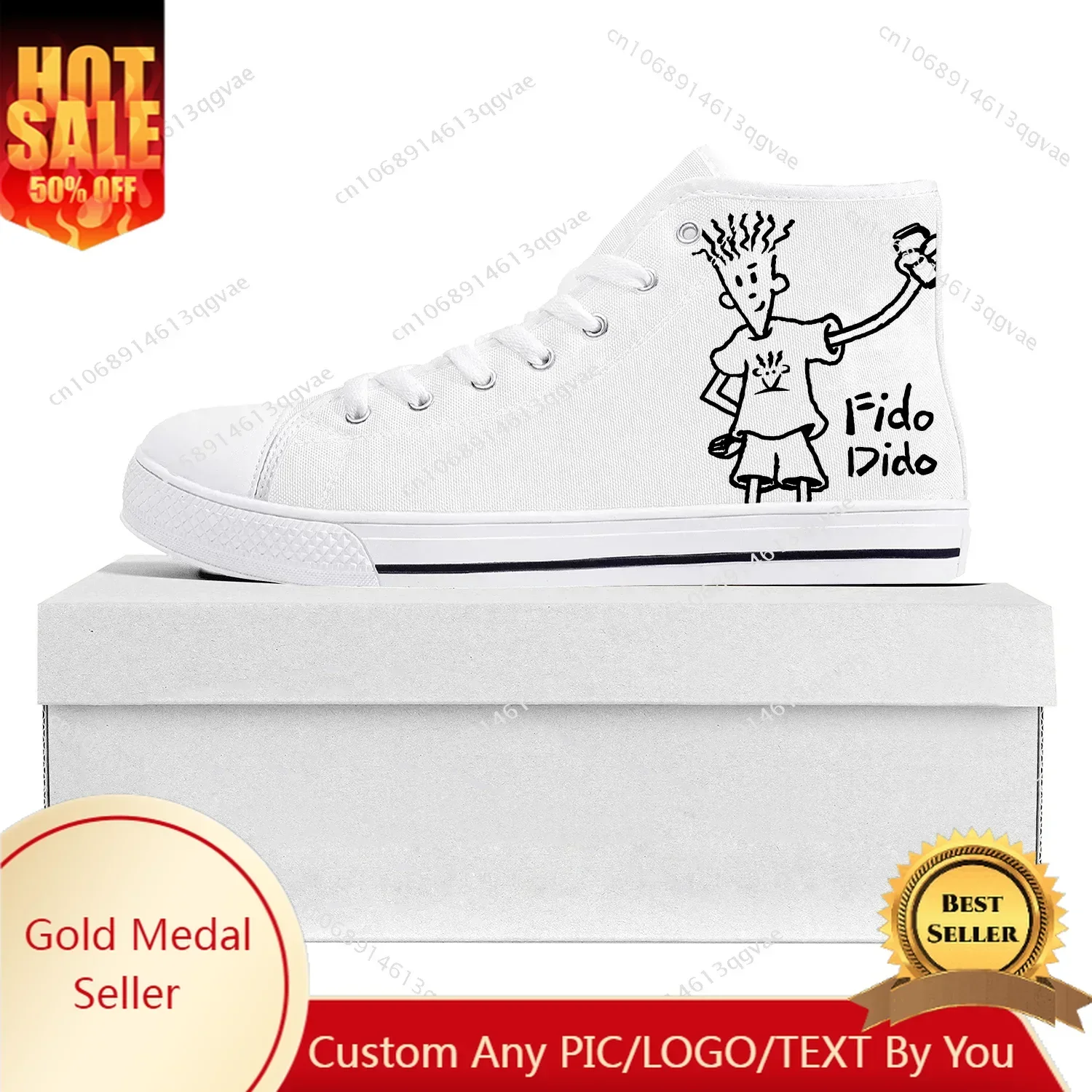 Fido Dido Fashion High Top High Quality Sneakers Mens Womens Teenager Canvas Sneaker Casual Couple Shoes Custom Made Shoe White
Fido Dido Fashion High Top High Quality Sneakers Mens Womens Teenager Canvas Sneaker Casual Couple Shoes Custom Made Shoe White