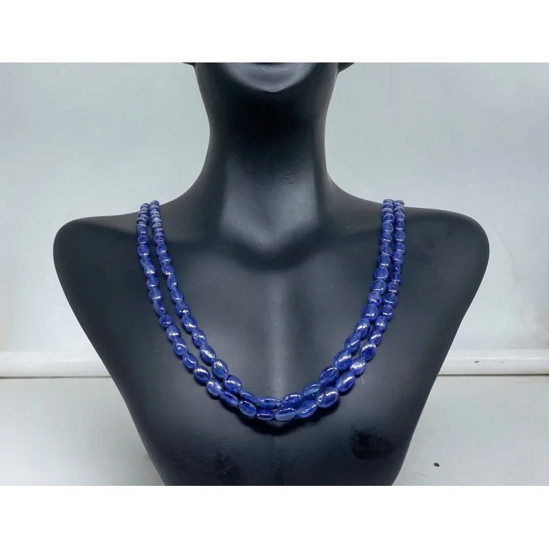 Blue Sapphire 2 Line Necklace Faceted Beads Sterling Silver Clasp Jewelry
Blue Sapphire 2 Line Necklace Faceted Beads Sterling Silver Clasp Jewelry
