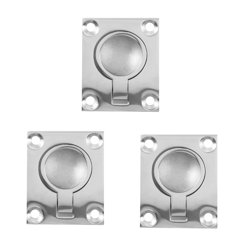3Pcs 48 X 38Mm Boat Locker Hatch Latch Cabinet Flush Mount Ring Pull Handle Marine Surfing Hardware 316 Stainless Steel
3Pcs 48 X 38Mm Boat Locker Hatch Latch Cabinet Flush Mount Ring Pull Handle Marine Surfing Hardware 316 Stainless Steel