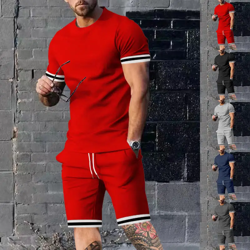 Men's Summer Casual round Neck Short Sleeve T-Shirt And Short Pants Two-Piece Set Loose Fit Comfortable Breathable Clothing
Men's Summer Casual round Neck Short Sleeve T-Shirt And Short Pants Two-Piece Set Loose Fit Comfortable Breathable Clothing