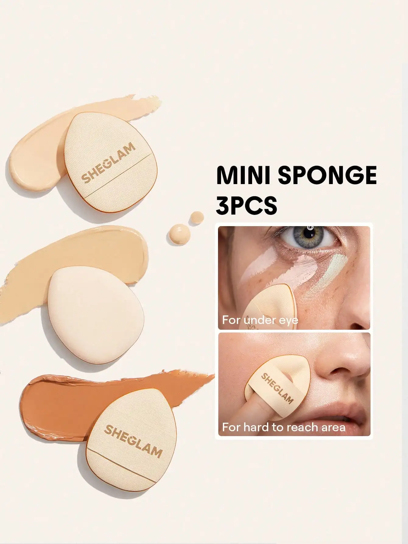 Magic Finger Mini Sponge 3 Pcs/Set Mini Makeup Puff Concealer Blending Sponge Soft Soft Beauty Blender Makeup Sponge
Magic Finger Mini Sponge 3 Pcs/Set Mini Makeup Puff Concealer Blending Sponge Soft Soft Beauty Blender Makeup Sponge