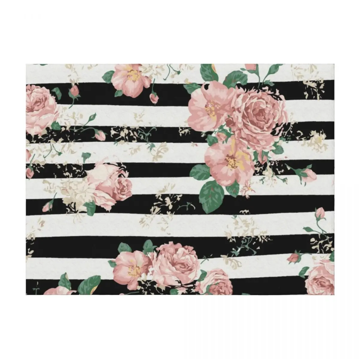 VINTAGE FLORAL ROSES BLACK AND WHITE STRIPES Throw Blanket Decorative Beds bed plaid Travel Plaid on the sofa Blankets
VINTAGE FLORAL ROSES BLACK AND WHITE STRIPES Throw Blanket Decorative Beds bed plaid Travel Plaid on the sofa Blankets