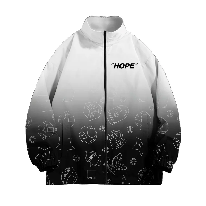 Мужская демисезонная куртка с полной цветной расцветкой, на флисовой подкладке, из полиэстера, с длинными рукавами, на молнии
Мужская демисезонная куртка с полной цветной расцветкой, на флисовой подкладке, из полиэстера, с длинными рукавами, на молнии