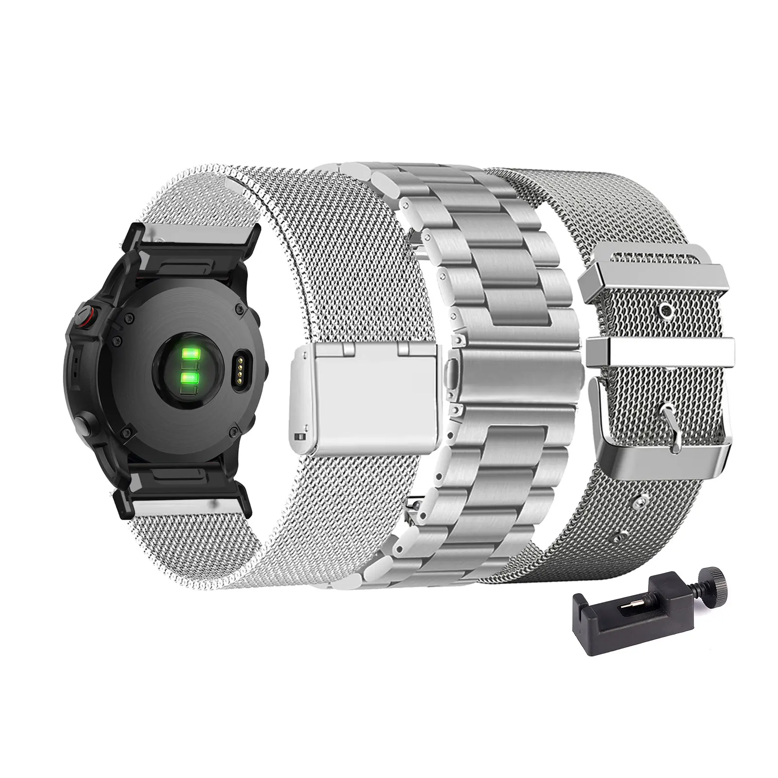 3pcs Metal Bands for Garmin Fenix 6X/Fenix 6X Pro/Fenix 6X Sapphire/Fenix 6X Solar/Fenix 5X/Fenix 8 51mm Strap for Men and Women
3pcs Metal Bands for Garmin Fenix 6X/Fenix 6X Pro/Fenix 6X Sapphire/Fenix 6X Solar/Fenix 5X/Fenix 8 51mm Strap for Men and Women