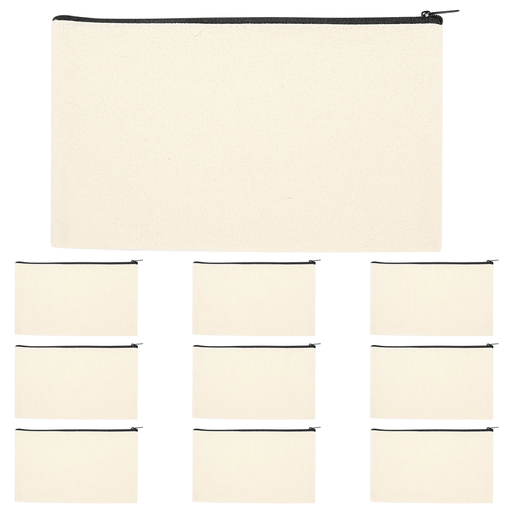 10Pcs Canvas Makeup Bags Canvas Zipper Pouch Bags Pencil Case Blank DIY Craft Bags Cosmetic Pouch for Travel DIY Craft School
10Pcs Canvas Makeup Bags Canvas Zipper Pouch Bags Pencil Case Blank DIY Craft Bags Cosmetic Pouch for Travel DIY Craft School