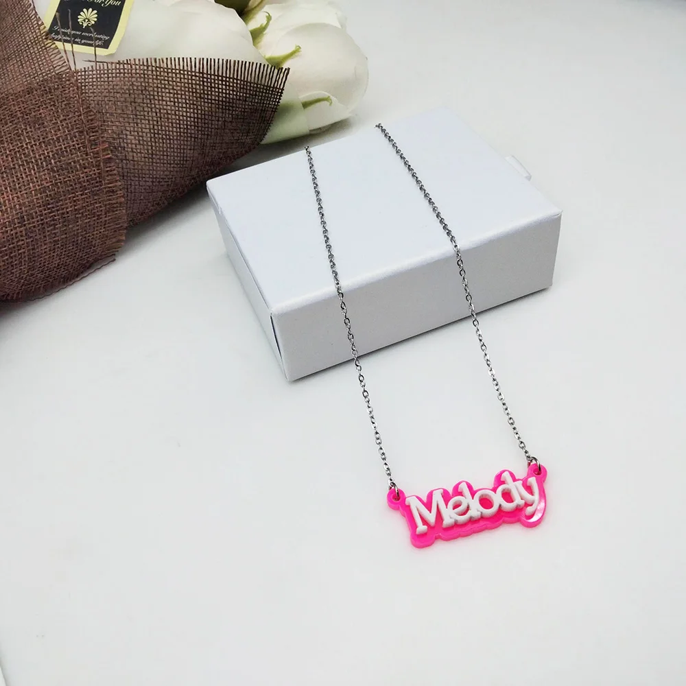 LUER 2024 New Elegant Stainless Steel Custom Colorful Name Necklace Personalized Customized Pendant Necklace Jewelry For Girls
LUER 2024 New Elegant Stainless Steel Custom Colorful Name Necklace Personalized Customized Pendant Necklace Jewelry For Girls