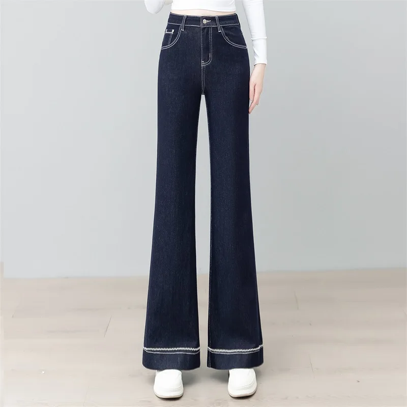 High Waist Flared Jeans for Women, Autumn and Winter New Style, Dark Color, Slim Fit, Wide Leg, Bootcut Pants
High Waist Flared Jeans for Women, Autumn and Winter New Style, Dark Color, Slim Fit, Wide Leg, Bootcut Pants