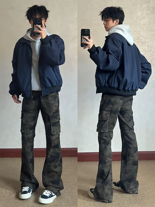 Cleanfit Camouflage Workwear Pants Men's High Waist Bell Bot Street Sle Knife Denim Pants Casual Wear Autumn Season
Cleanfit Camouflage Workwear Pants Men's High Waist Bell Bot Street Sle Knife Denim Pants Casual Wear Autumn Season